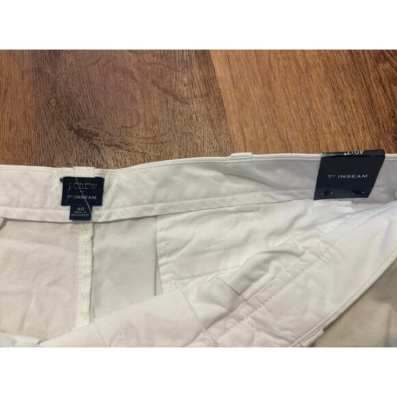 NWT J.Crew 7” Flex Chino Short In White Size 40 - Picture 7 of 7